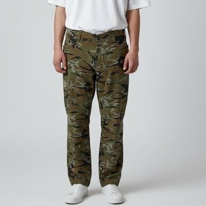 Wrangler Camo Utility Pants‎ 36x30 Distressed Gorpcore Hunting Streetwear Rocker